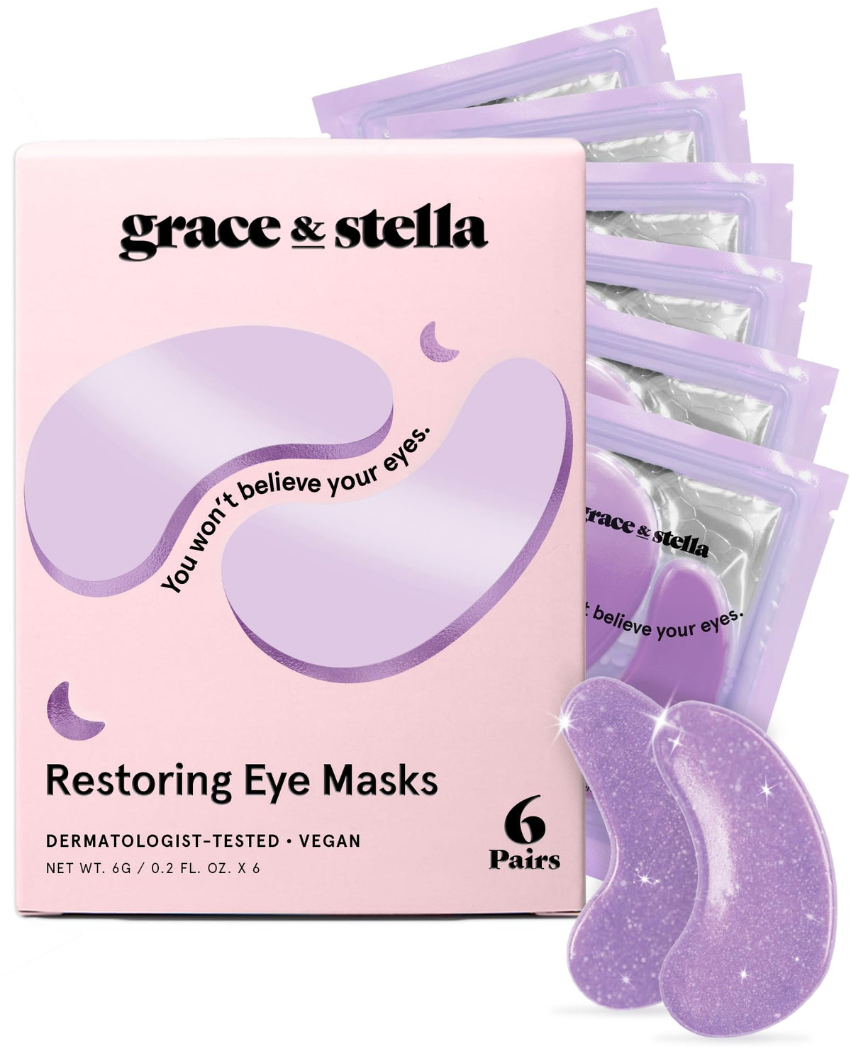 Grace & Stella retinol under-eye patches brighten and refresh the eye area