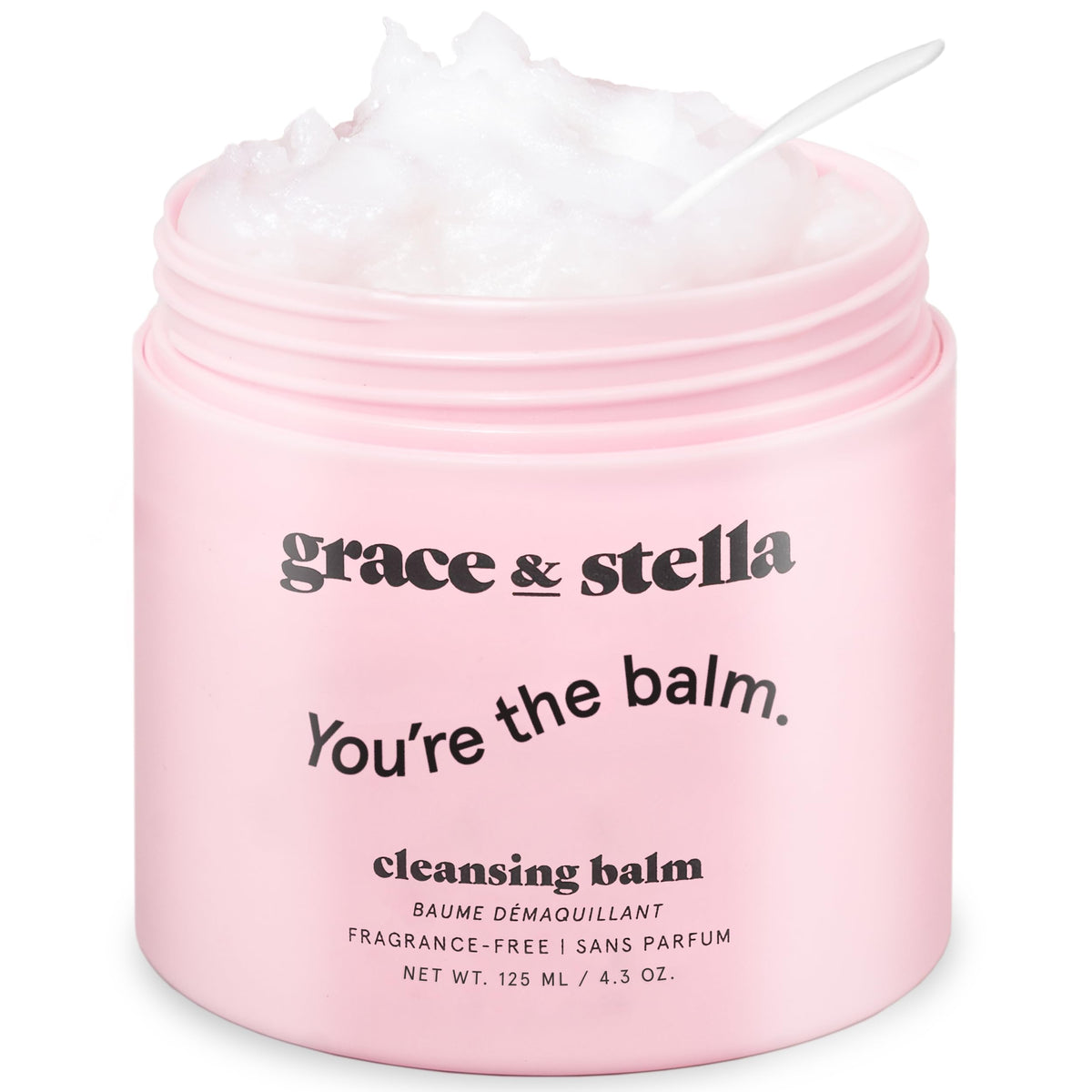 Grace & Stella bálsamo desmaquillante hidratante con vitamina E para desmaquillar suavemente.