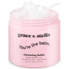 Grace & Stella bálsamo desmaquillante hidratante con vitamina E para desmaquillar suavemente.