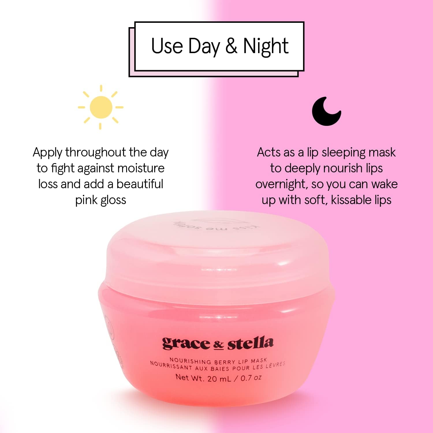 Grace & Stella cruelty-free badge signals ethical lip care.