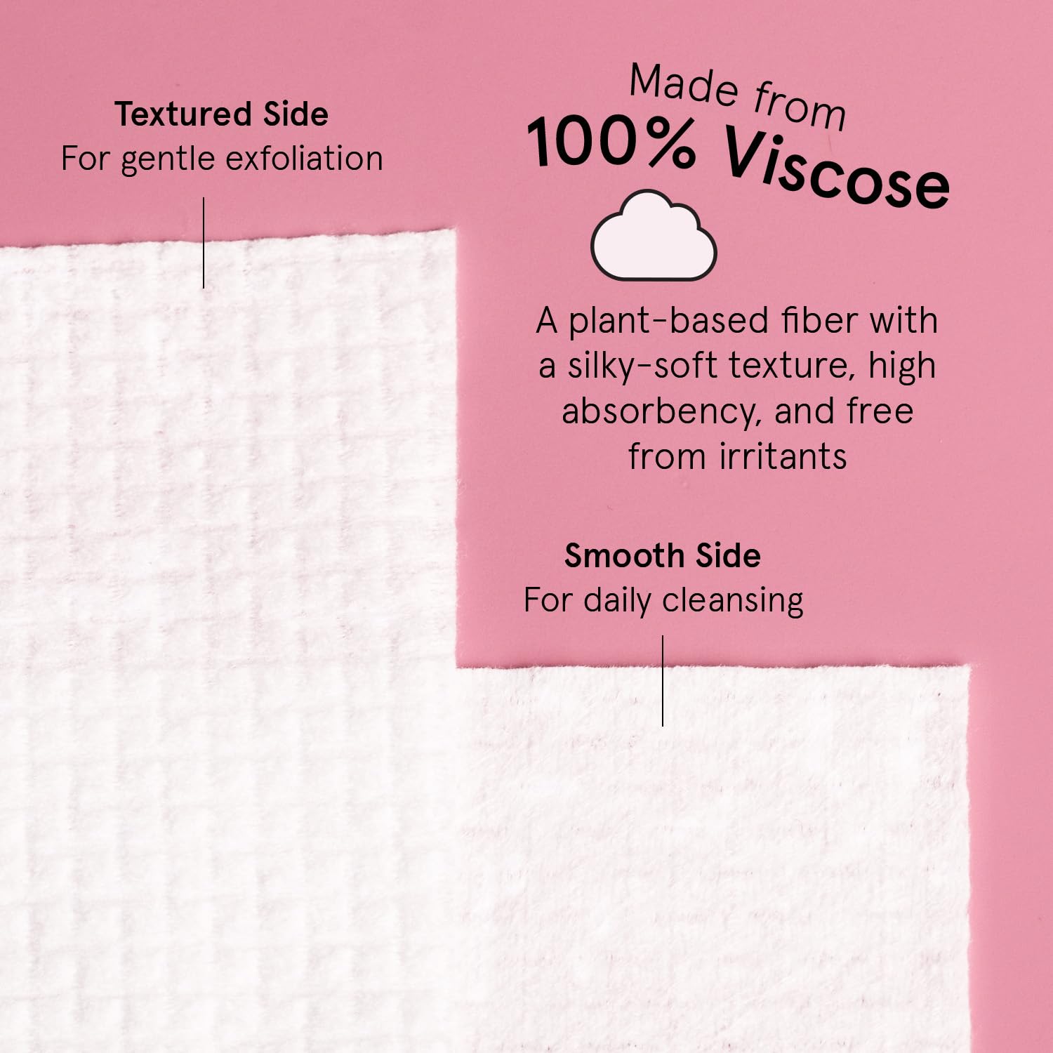 Grace & Stella vegan, lint-free wipes suitable for makeup removal