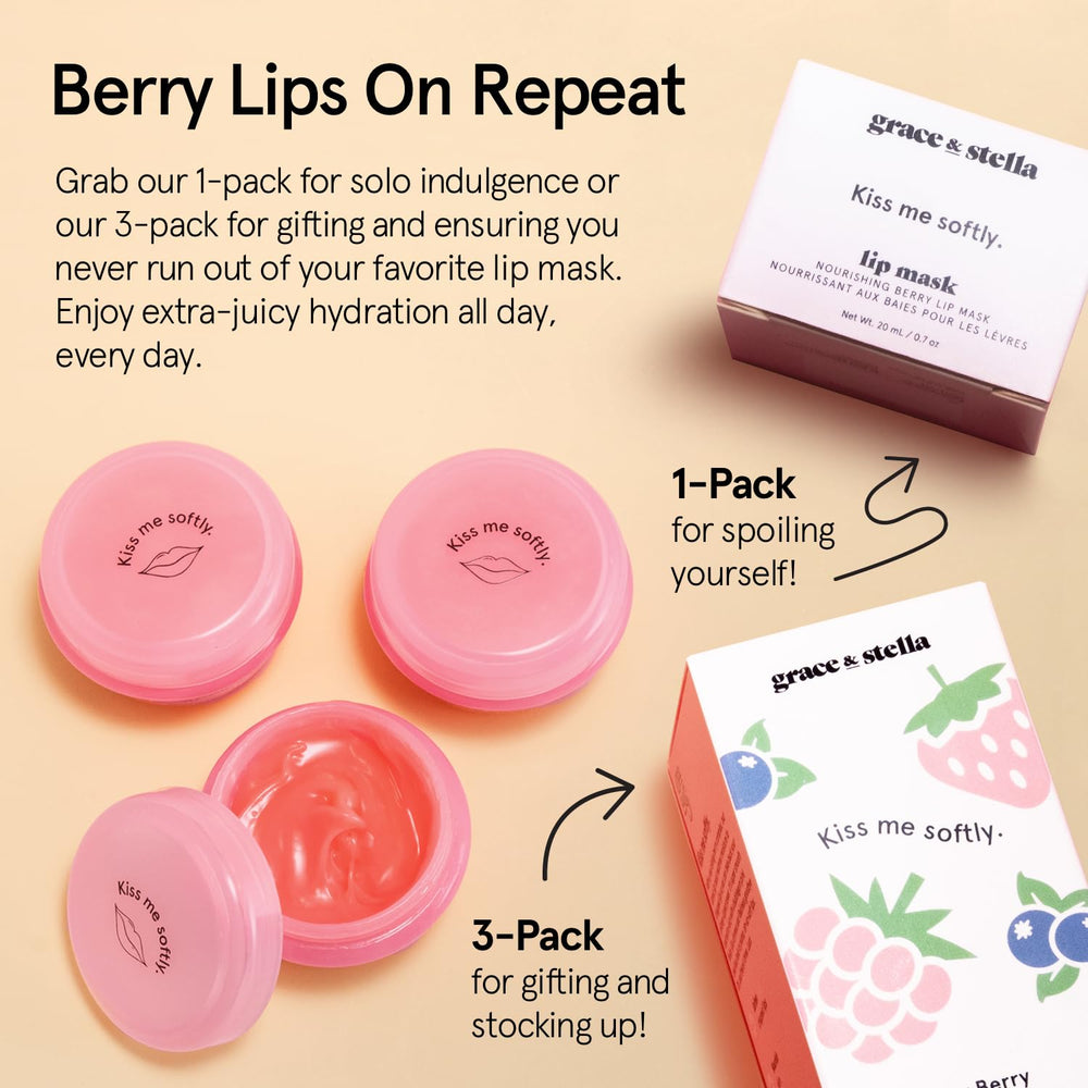 Fórmula limpia y vegana de Grace & Stella para labios suaves.