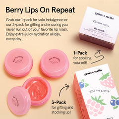 Fórmula limpia y vegana de Grace & Stella para labios suaves.