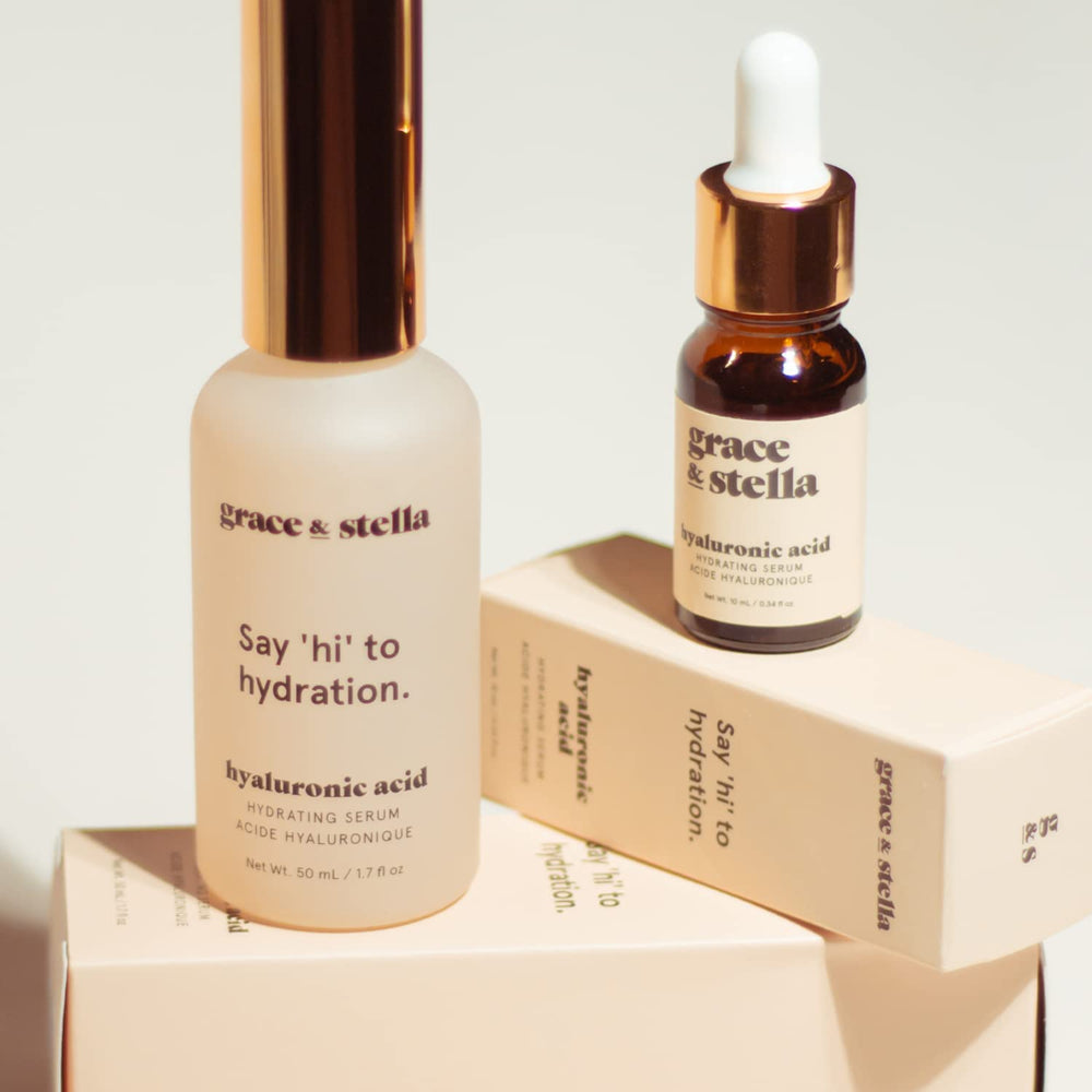 Serum being applied to cheek for a dewy, refreshed look