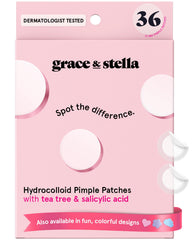 Grace & Stella parches hidrocoloides para poros que absorben líquido y disminuyen la apariencia del brote