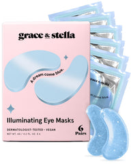 Grace & Stella parches oculares azules para ojos cansados.