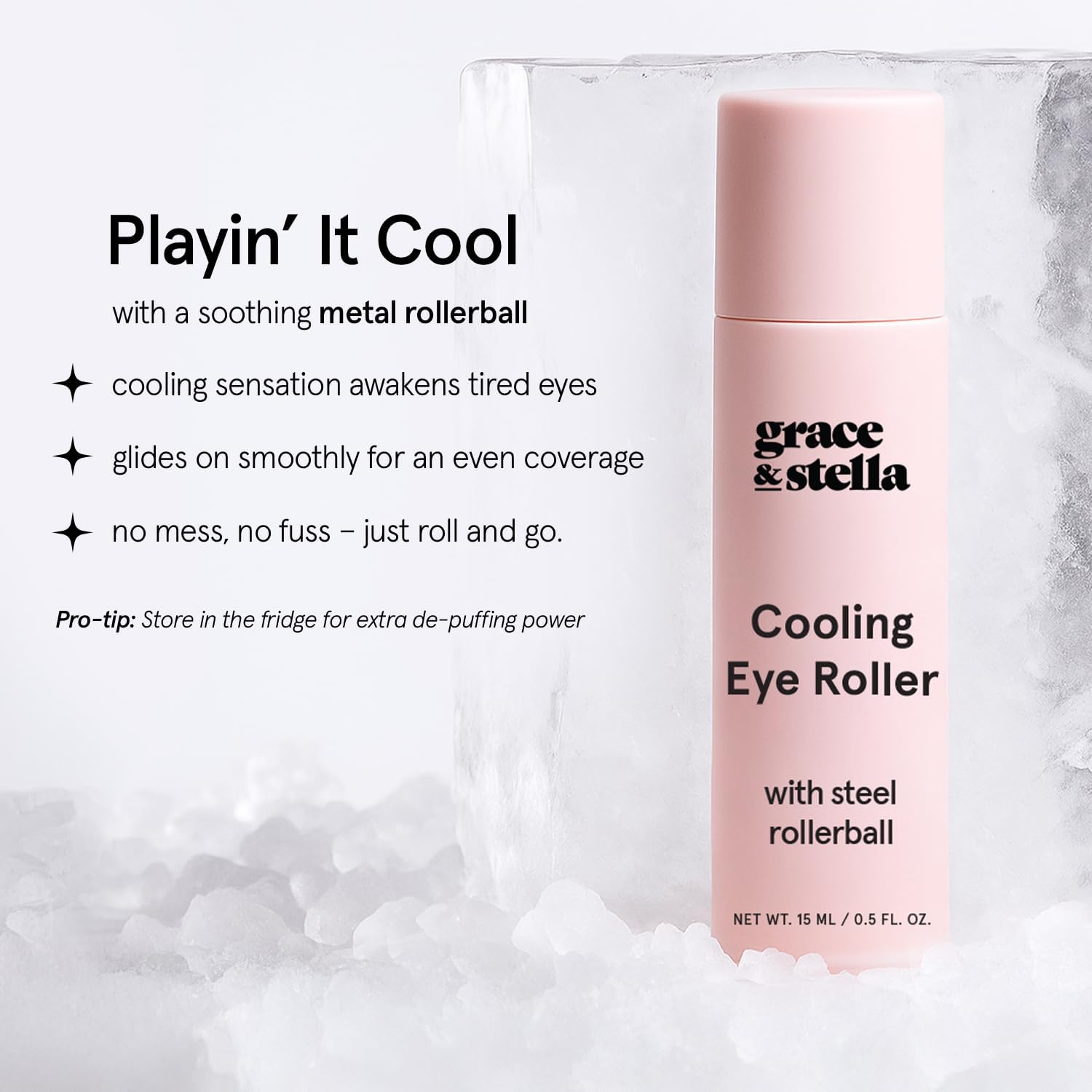 Grace & Stella serum para ojos cafeína centella asiática revitaliza la mirada