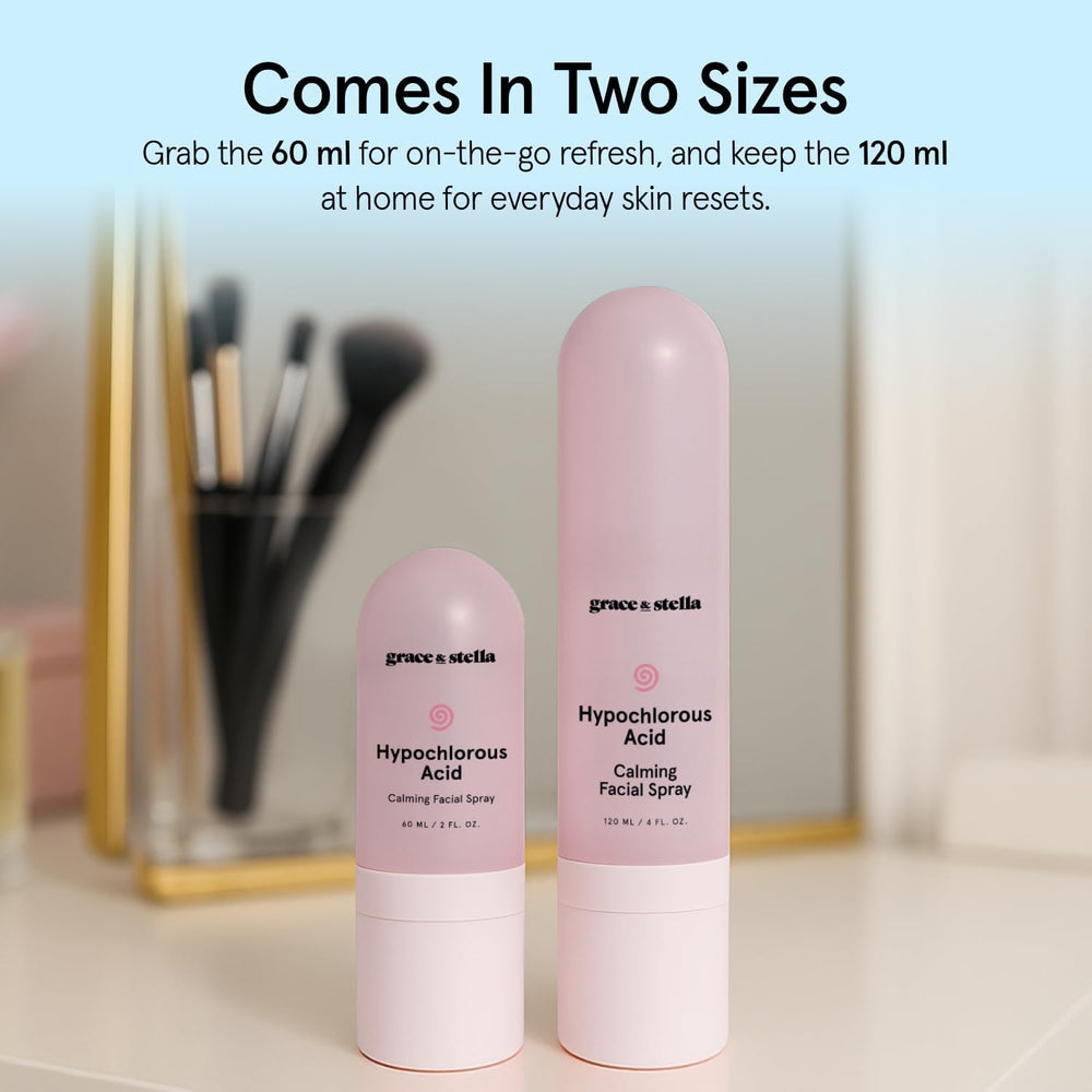 Grace & Stella skin barrier-supporting mist helps maintain a calm complexion.