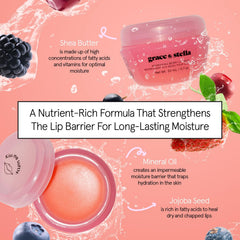 Grace & Stella travel size packaging ideal for on-the-go lip care.