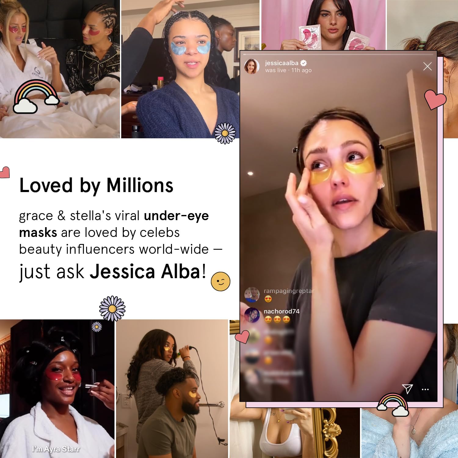 Grace & Stella bronze color eye masks for refreshed appearance