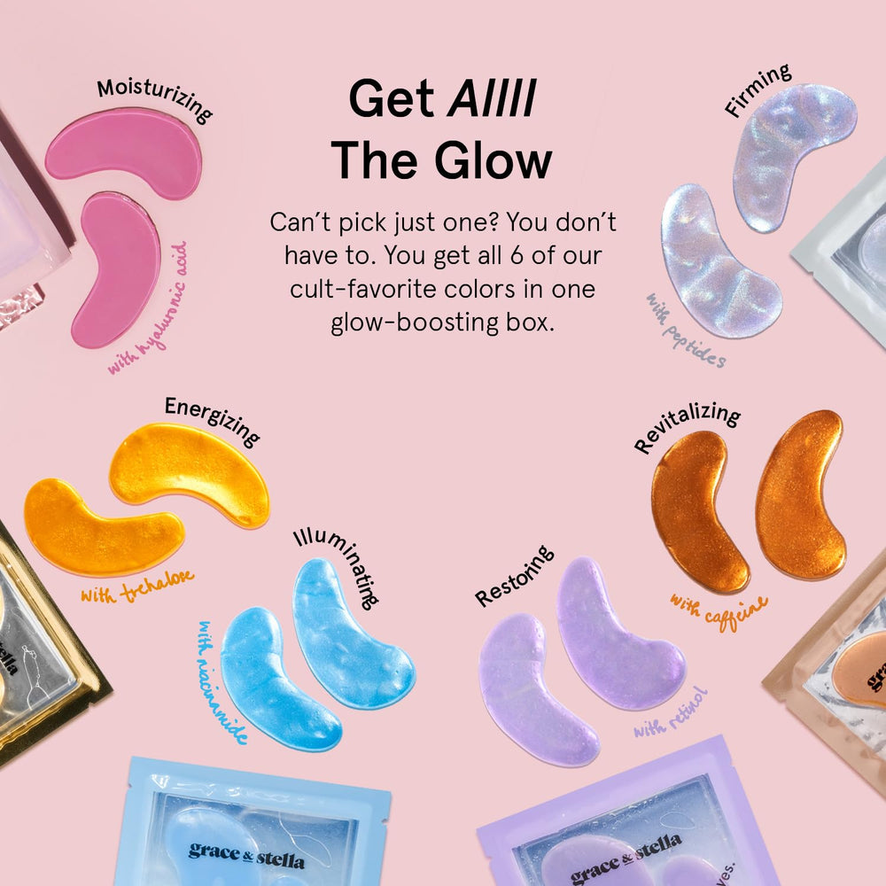Grace & Stella under eye mask gold color for depuffing and hydration