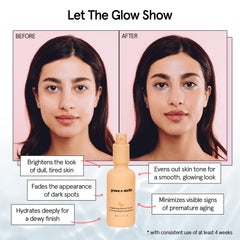 Grace & Stella Serum Vitamina C, textura cremosa que penetra y humecta la piel.