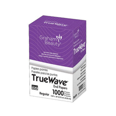 Graham Beauty TrueWave end papers for absorbent, secure wrapping during salon processing.
