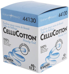 Graham Cellucotton Beauty Coil Regular packaging shows soft rayon fibers for gentle skin protection.