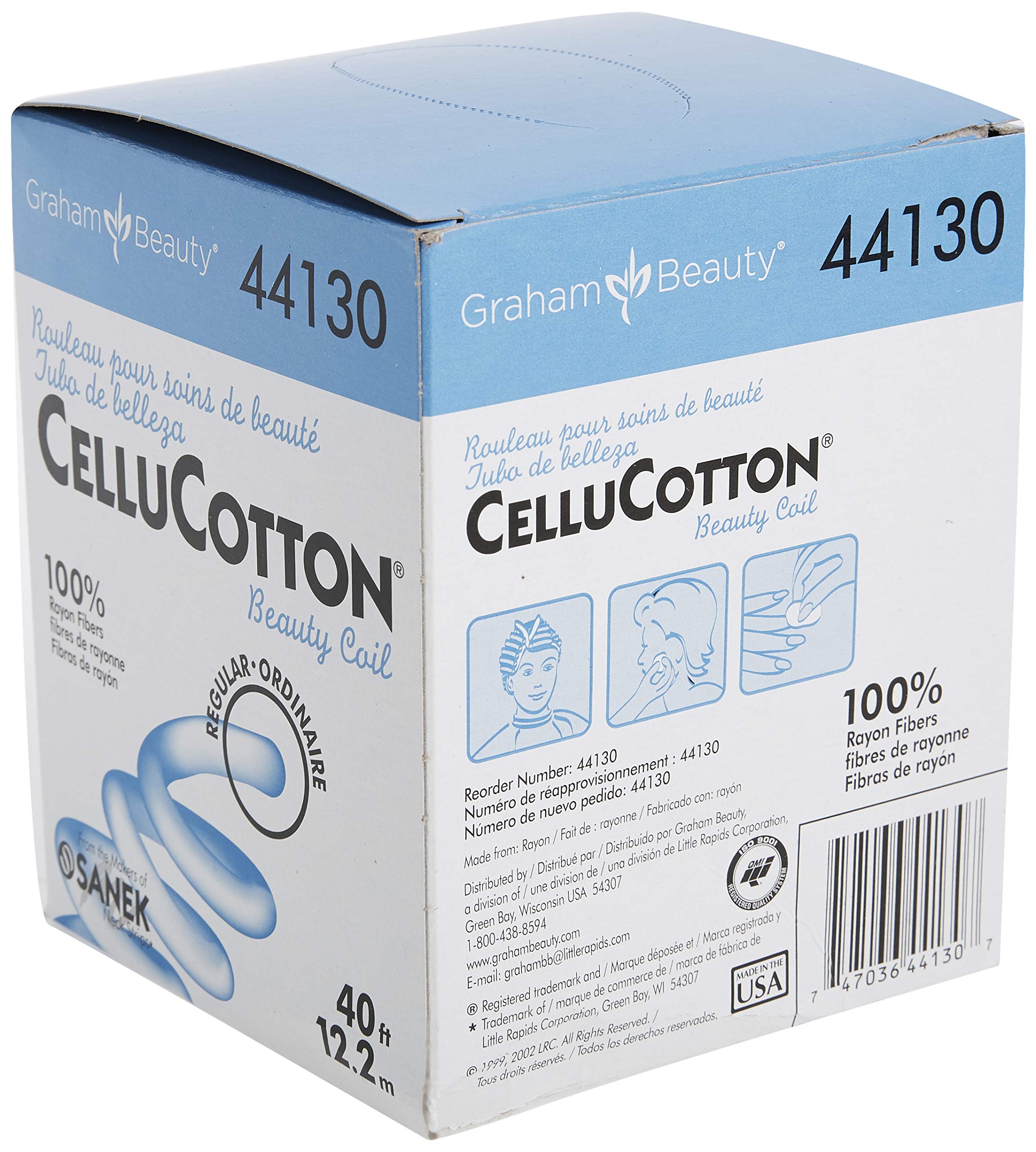 Graham Cellucotton Beauty Coil Regular safety-focused image highlights protection for skin and eyes.