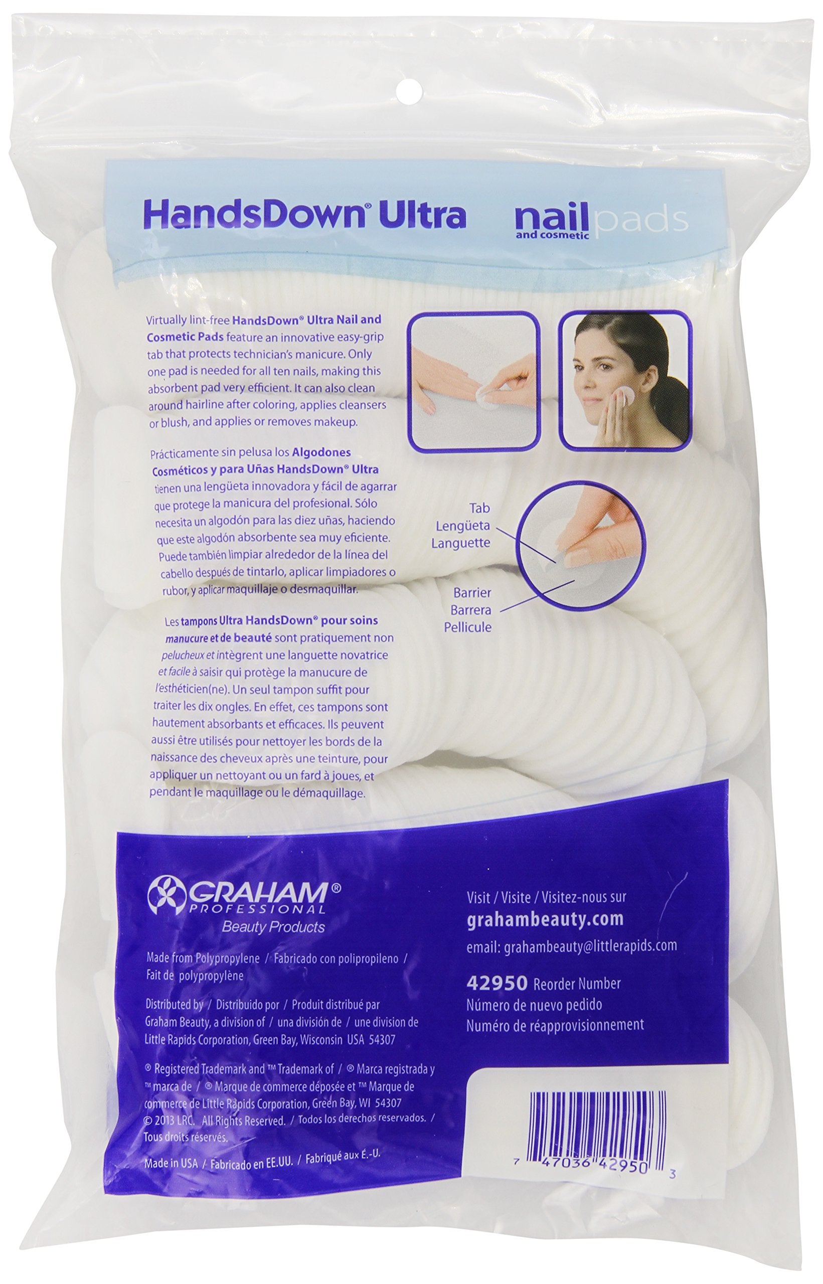 Graham Medical Hands Down Ultra: uso alrededor de la línea del cabello para limpieza suave y efectiva.