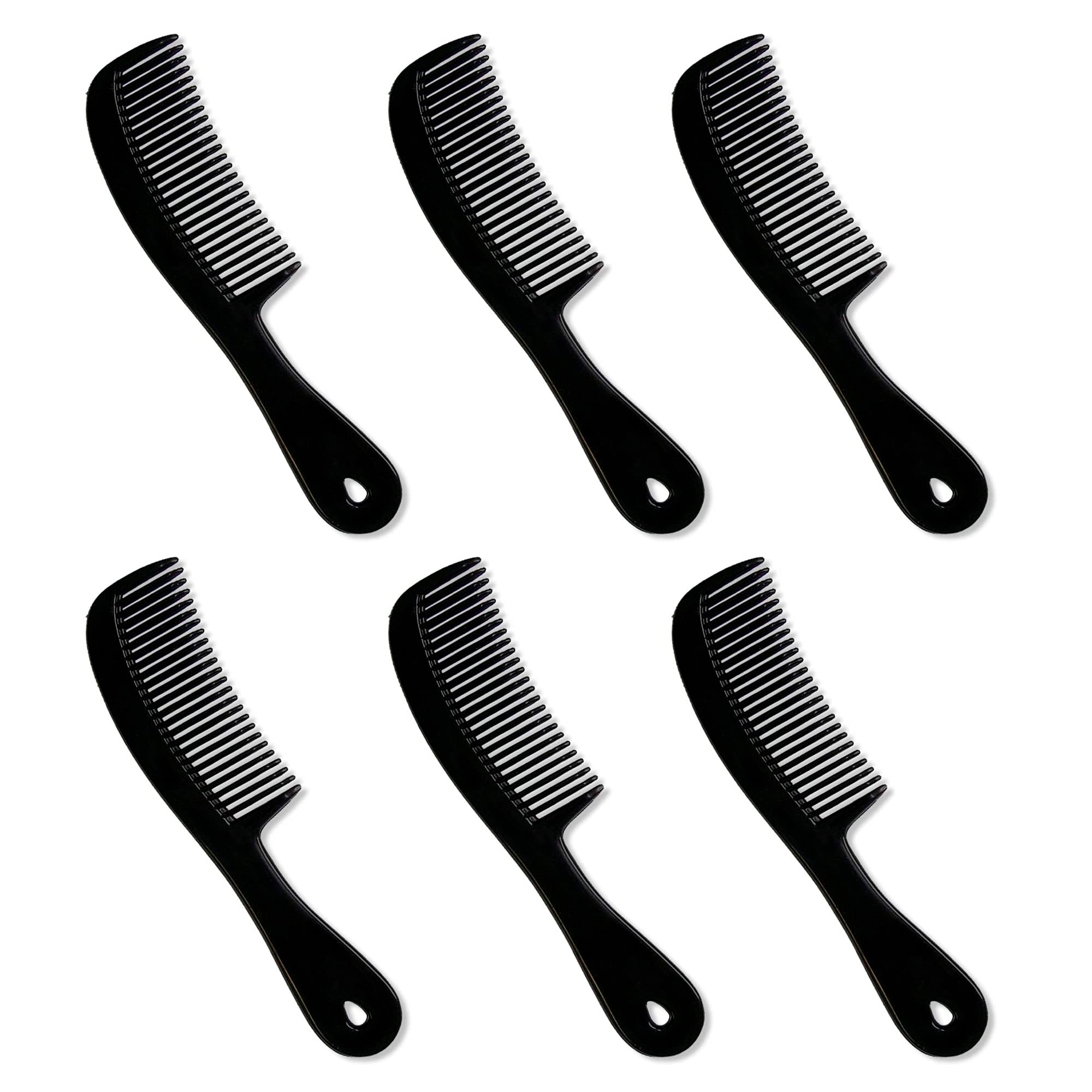 Granatan men's comb pack of six, portable styling tool for all hair types