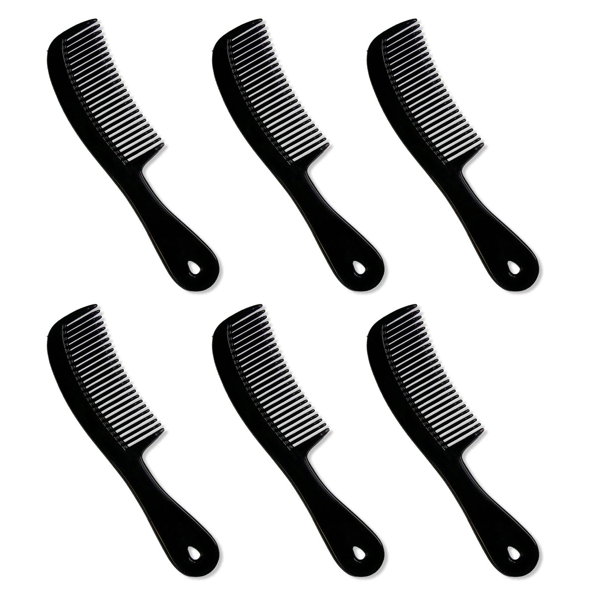 Granatan men's comb pack of six, portable styling tool for all hair types