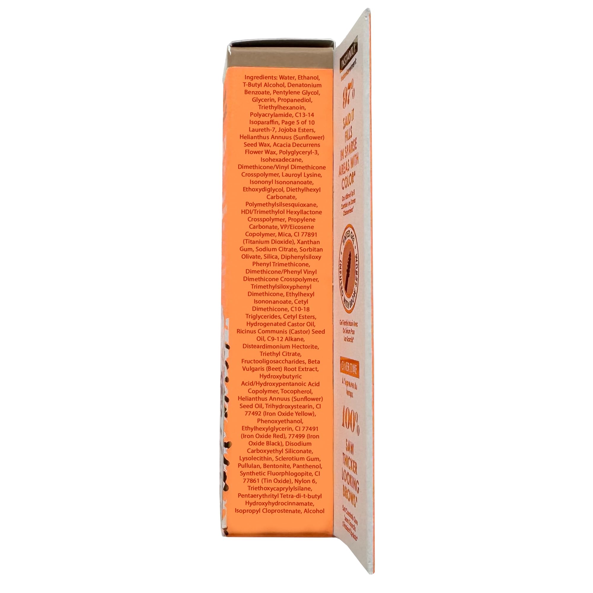 Smudge-proof, long-wear finish demonstrated on brows with GrandeBROW