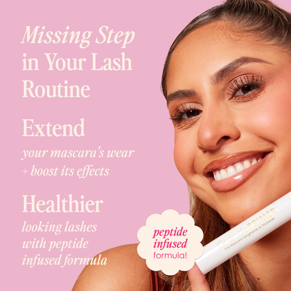 GrandePRIMER peptides nourish lashes for healthier-looking fullness