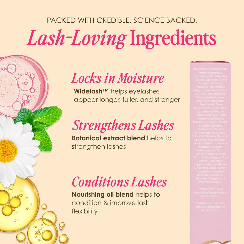 Close-up of lashes looking soft after using GrandeREPAIR