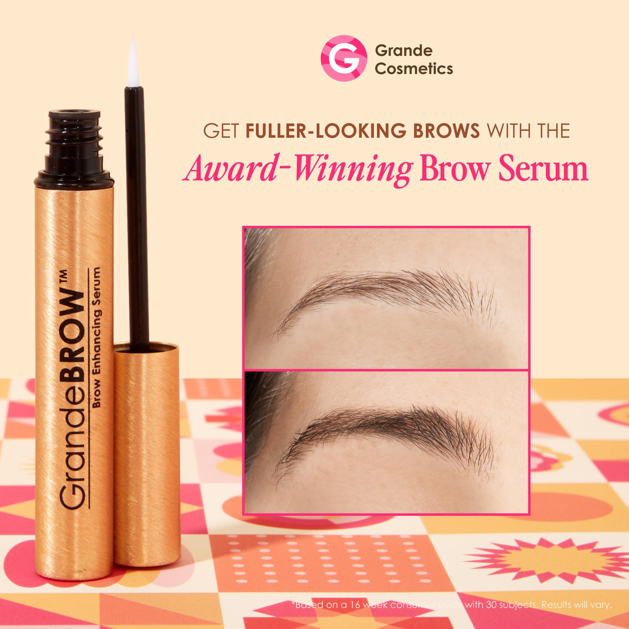 Mini trio box from Grande Cosmetics for travel-friendly lash and brow care