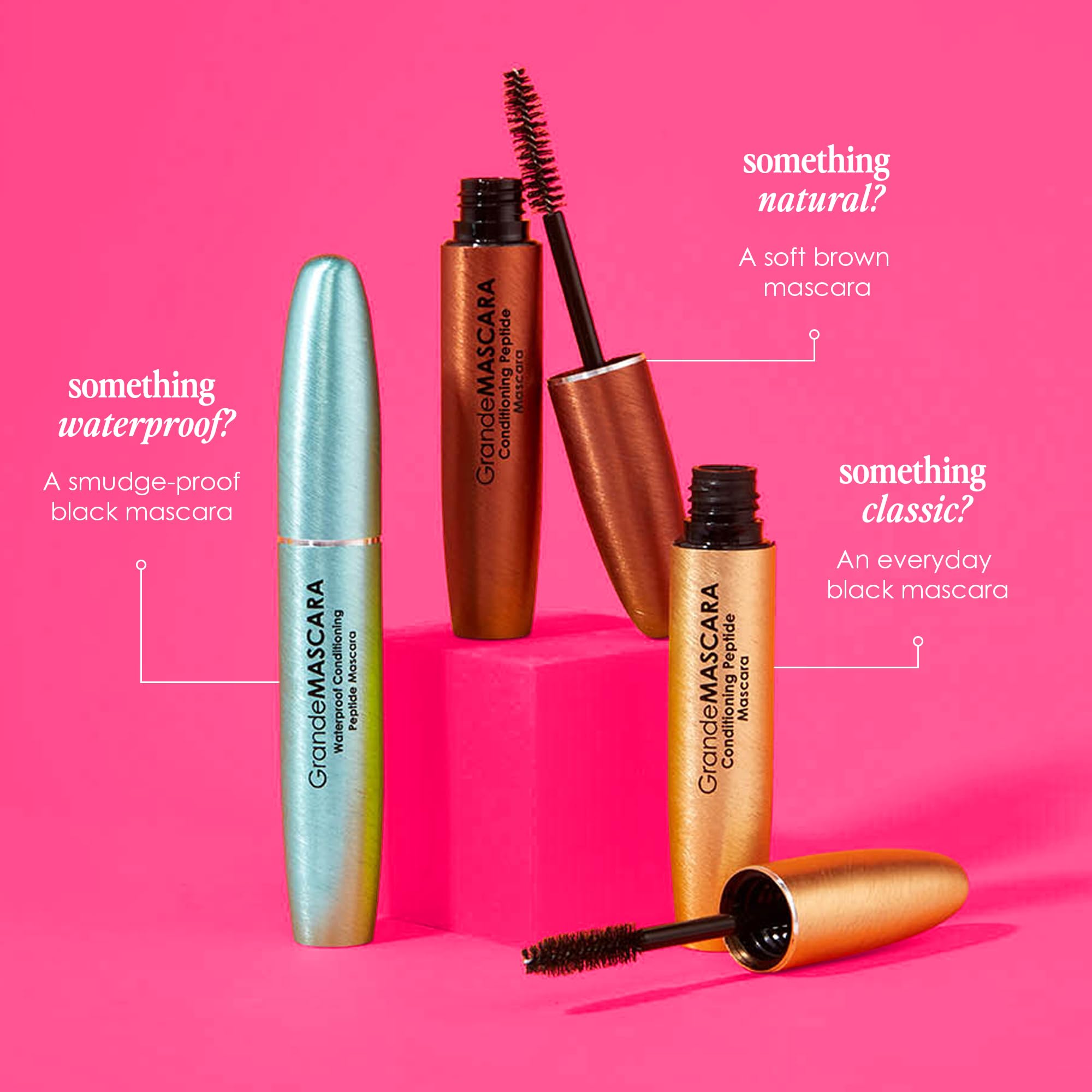 GrandeMASCARA waterproof removal promotes gentle cleansing and reduced breakage