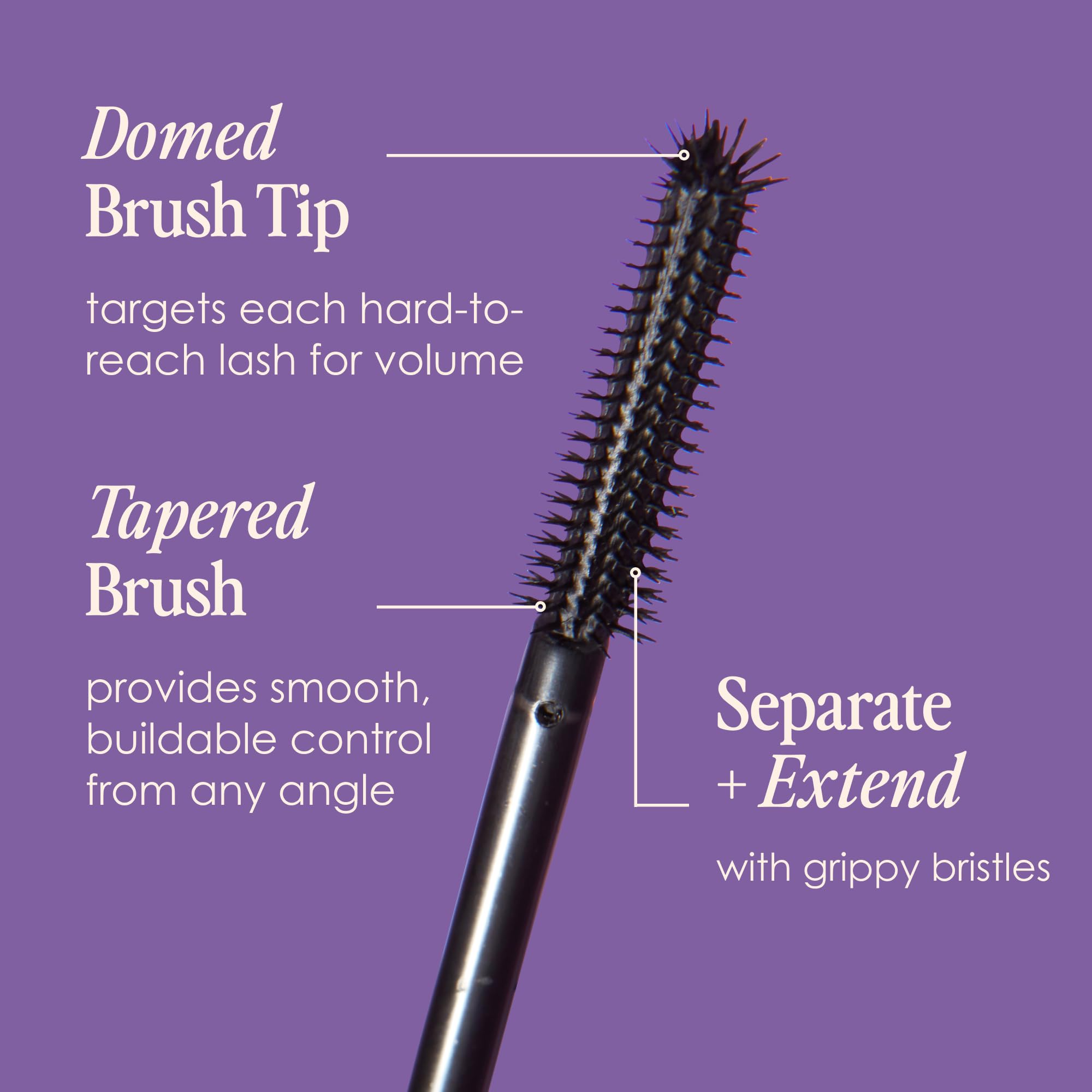 Applying GrandeWRAP shows lashes lifted and defined