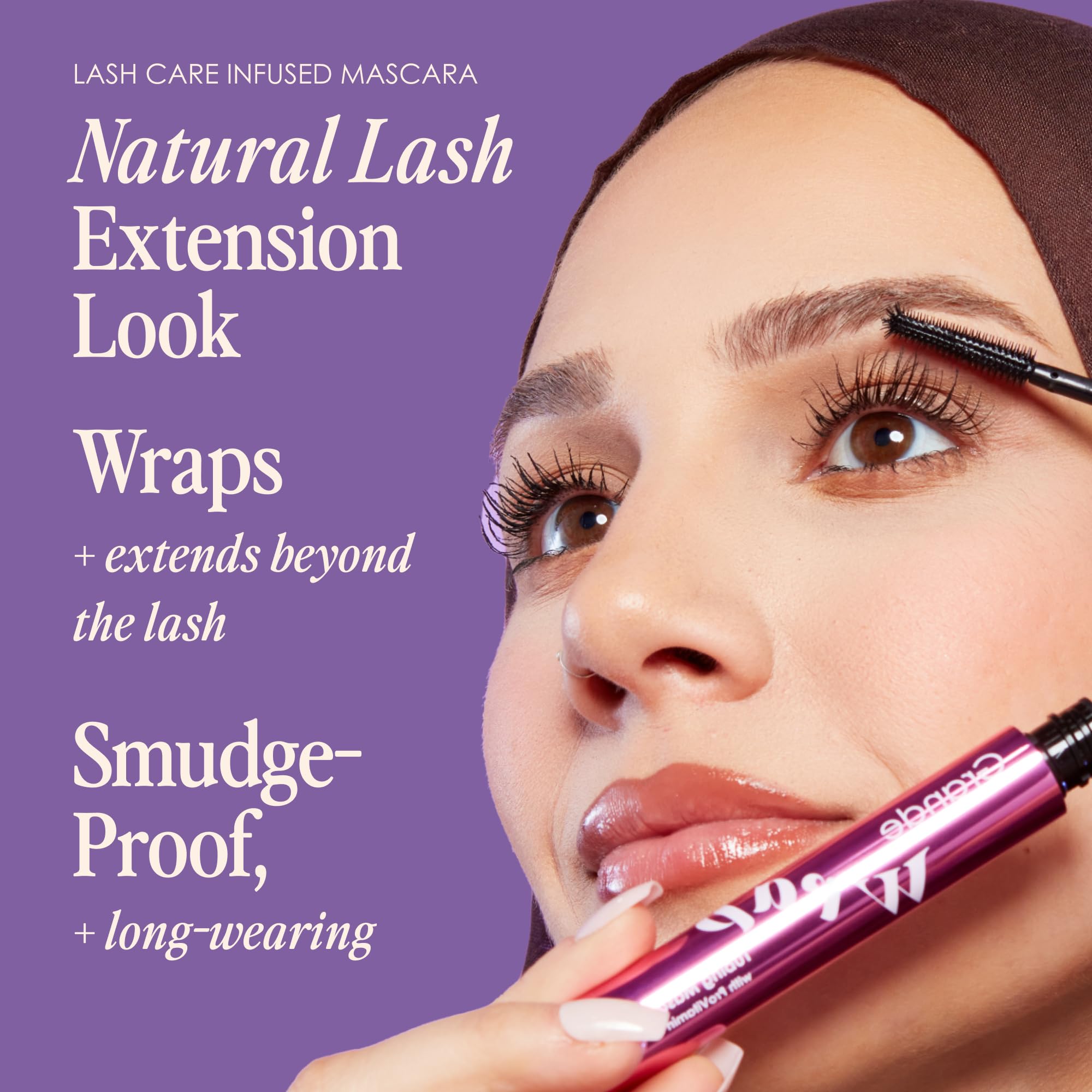 GrandeWRAP dome‑shaped tip builds volume on lashes