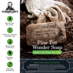Grandpa's Pine Tar Soap lather close-up showing rich texture for thorough cleaning.
