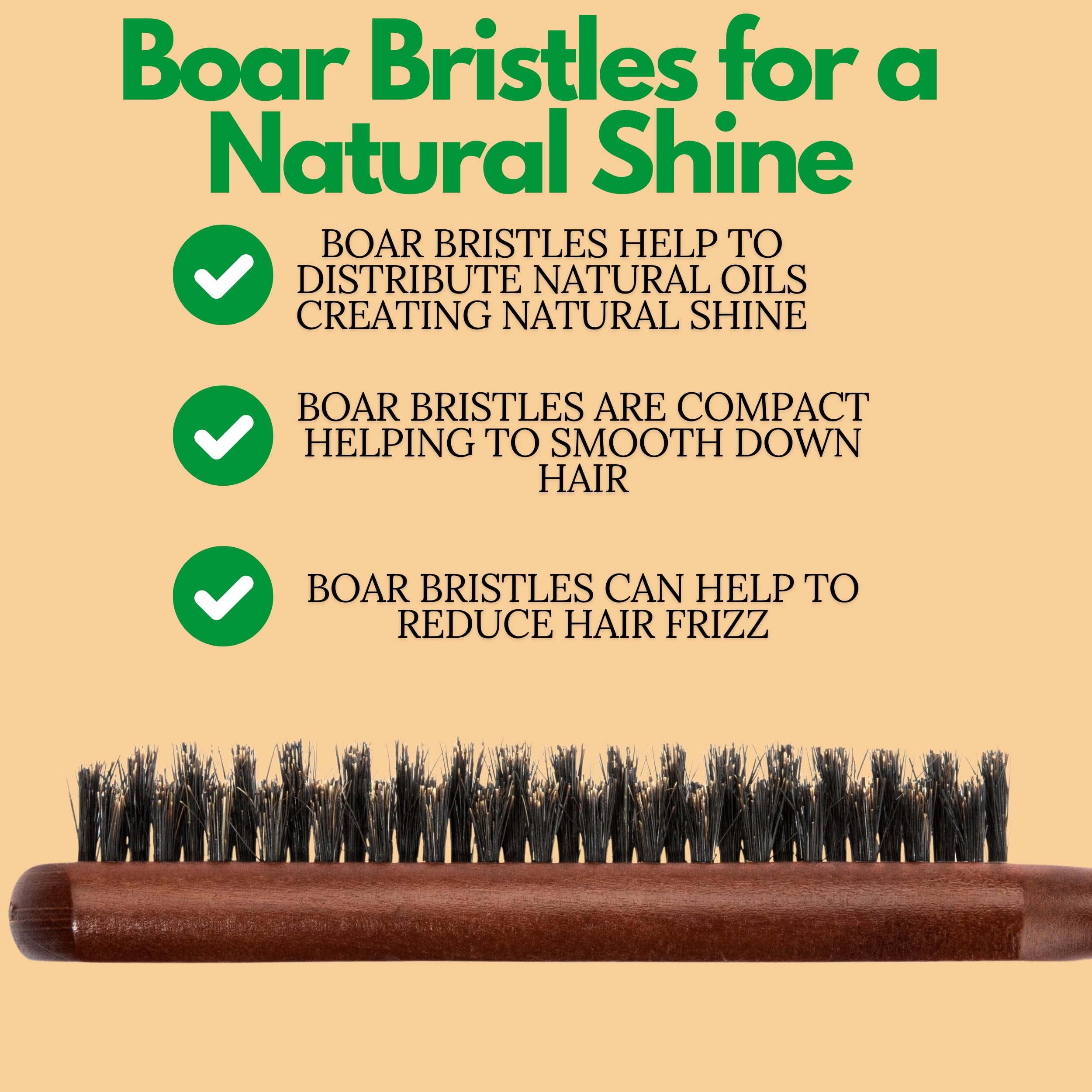 GranNaturals Backcombing Brush with rat tail pick for precise sectioning.