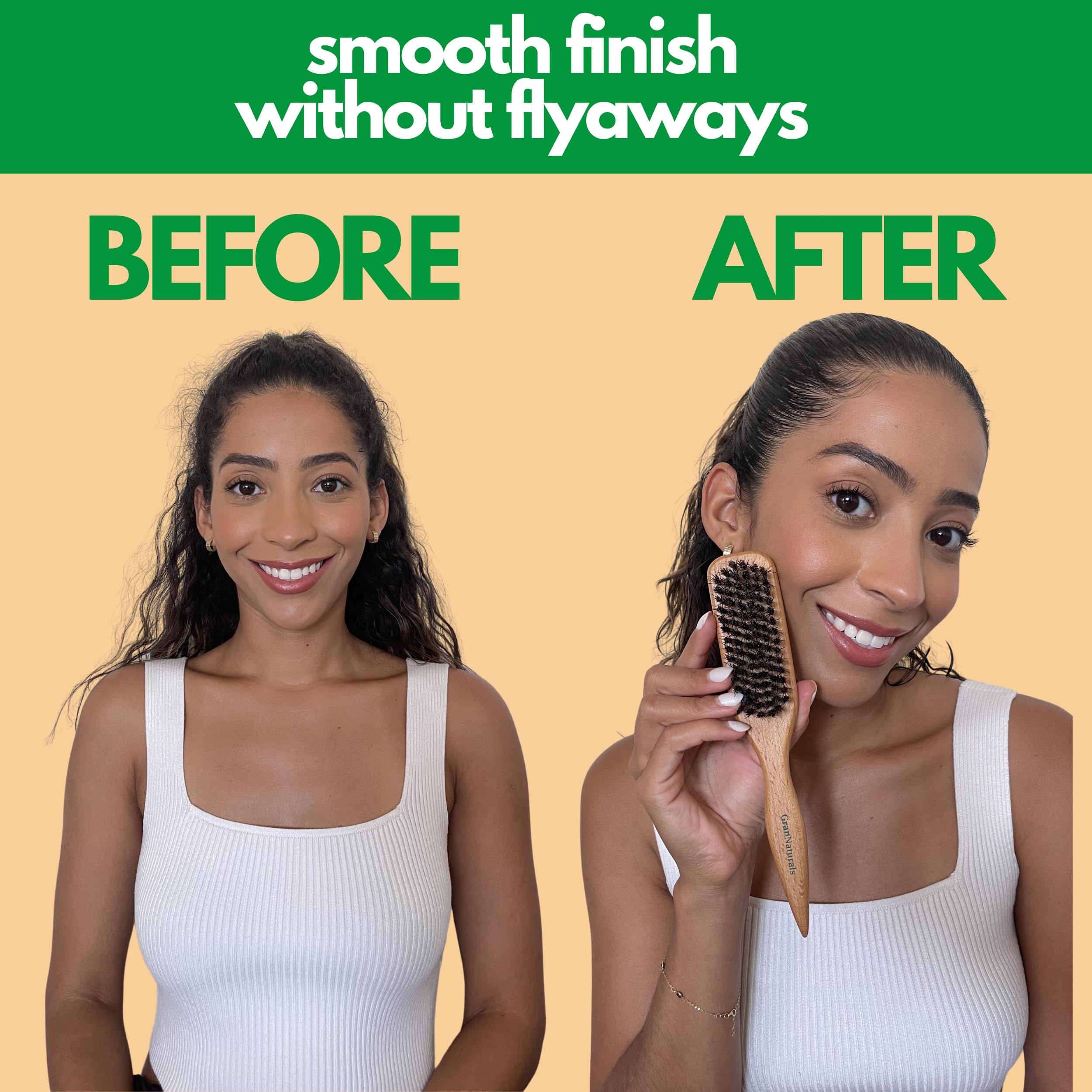 GranNaturals backcombing brush helps create texture with a gentle touch.