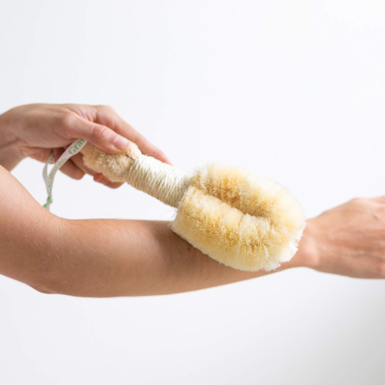 GranNaturals Bath & Shower Sisal Brush fits into a daily self-care routine.