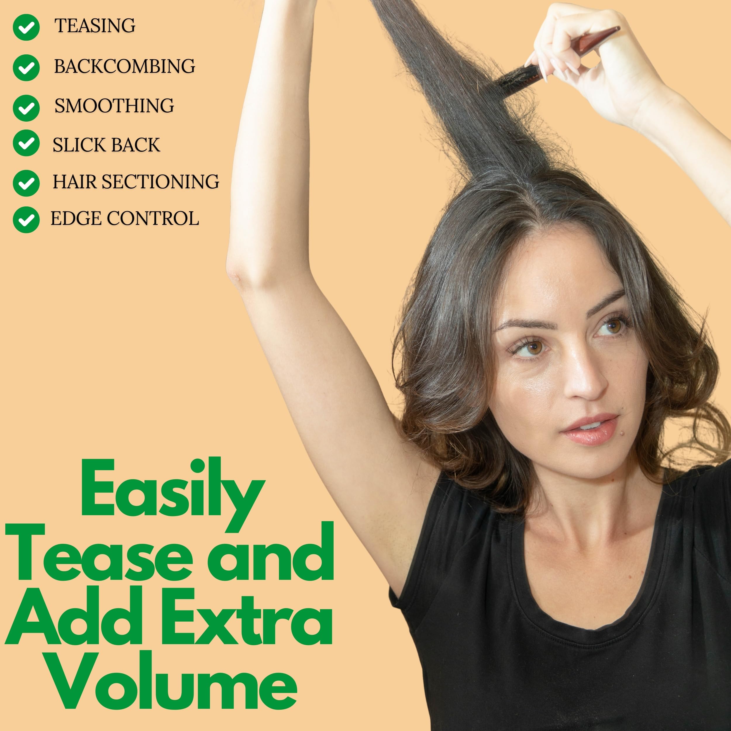 GranNaturals Boar Bristle Brush reduces frizz by distributing oils.