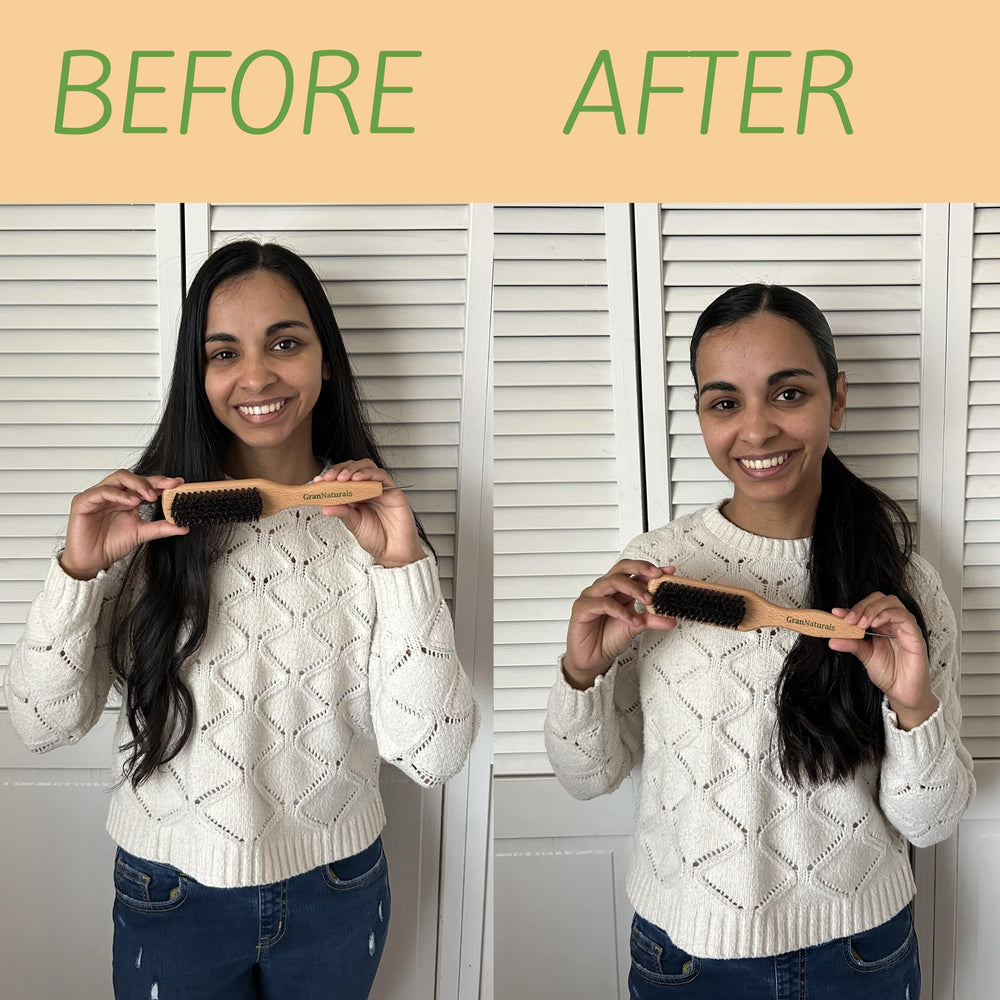 GranNaturals edge-control brush supports neat, polished edges