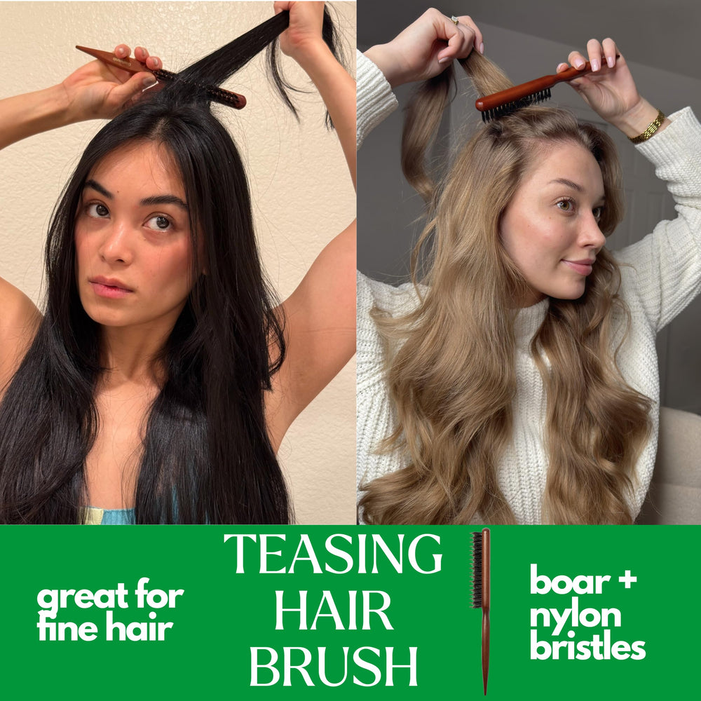 GranNaturals Teasing Backcombing Brush designed for voluminous crowns without frizz.