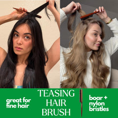 GranNaturals Teasing Backcombing Brush designed for voluminous crowns without frizz.