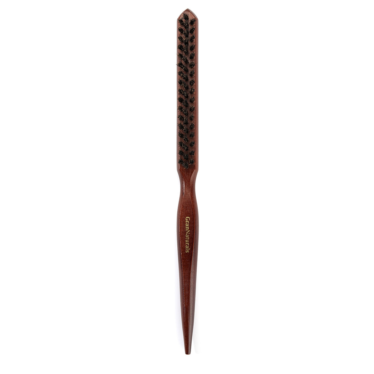 GranNaturals Teasing Boar Bristle Brush lifts hair for natural volume.