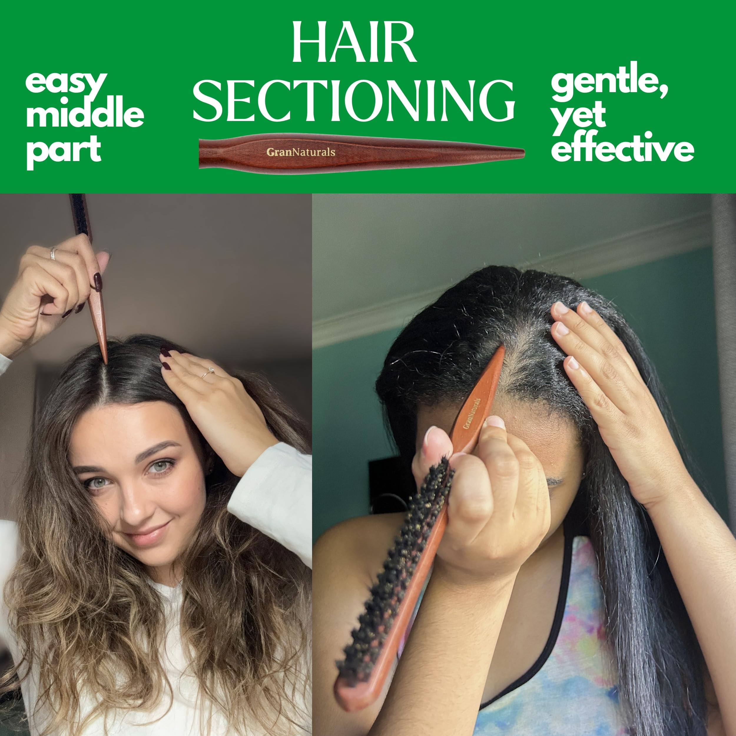 GranNaturals Updo-ready brush helps create lasting volume.