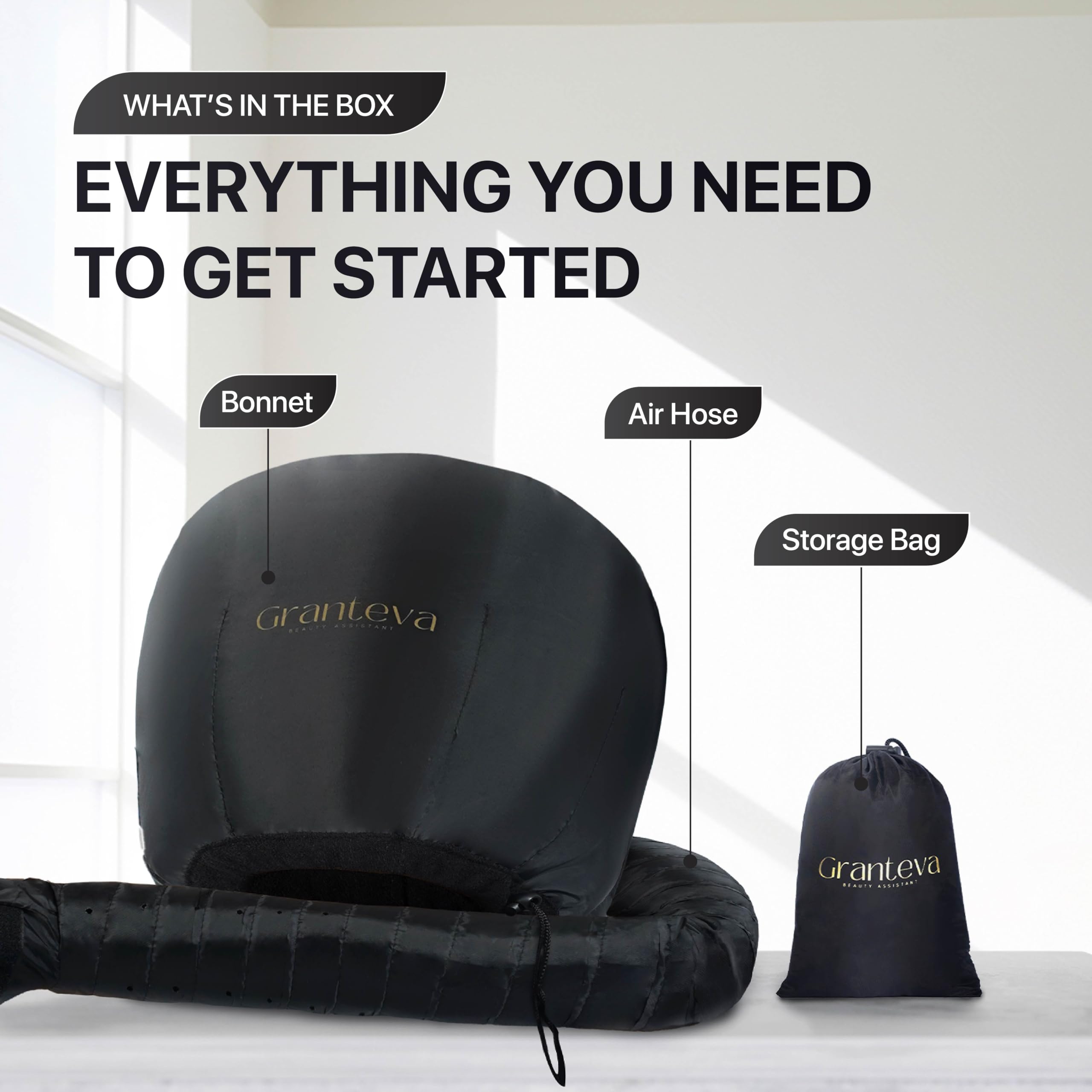 Granteva chin strap keeps the cap in place for hands-free use