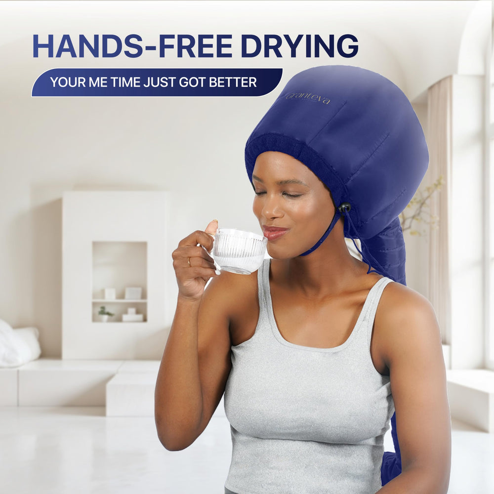 Granteva drawstring secured fit keeps bonnet in place during use