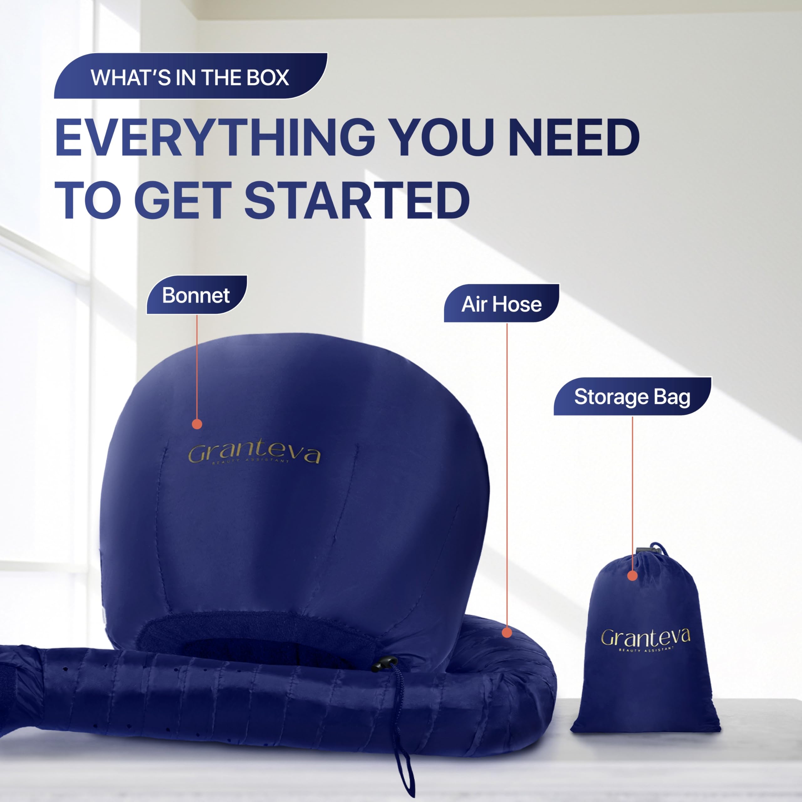 Granteva makeup friendly drying session enables multitasking during drying