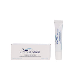 GranuLotion Loción Medicada, botella frontal: cuidado diario de la piel sensible.