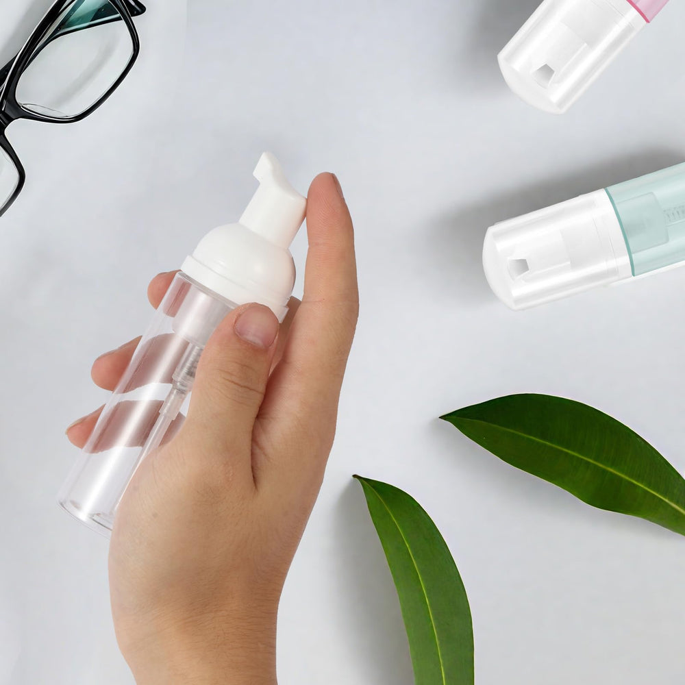 Gratriched multipurpose foam bottle ready for hand soap, shampoo, or cleanser use.
