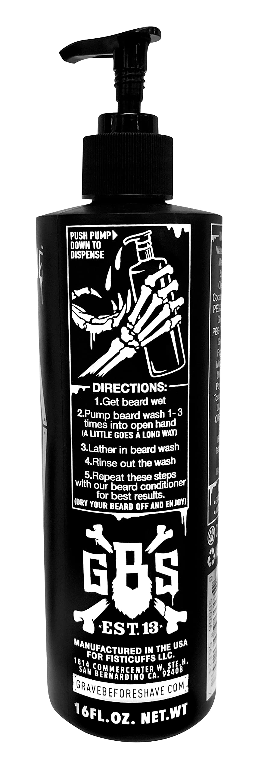 Grave Before Shave beard wash enriched with argan oil for hydration