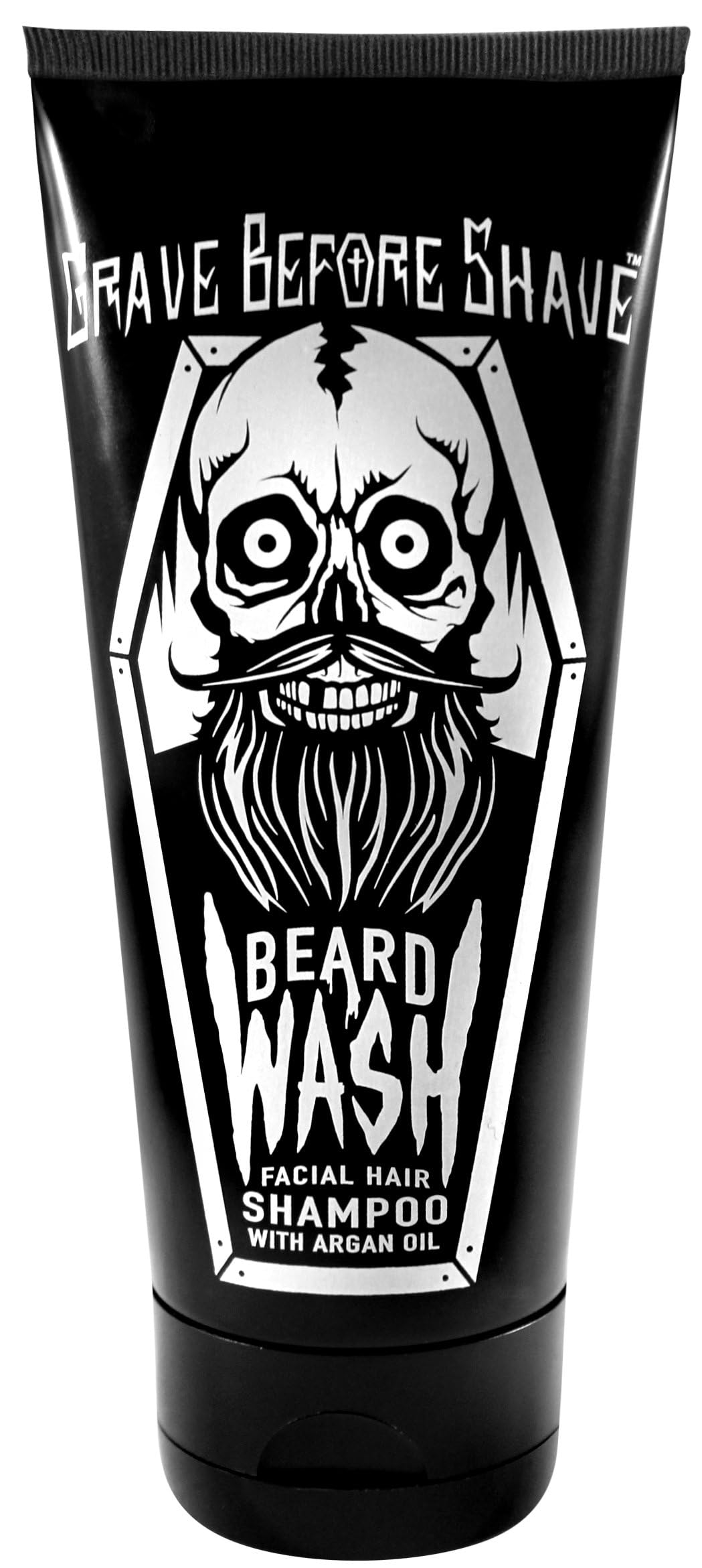 Grave Before Shave beard care routine illustrated for everyday use and itch-free grooming.