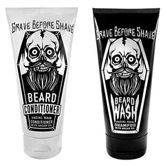 Grave Before Shave beard conditioner tube provides conditioning for softer, smoother hair.