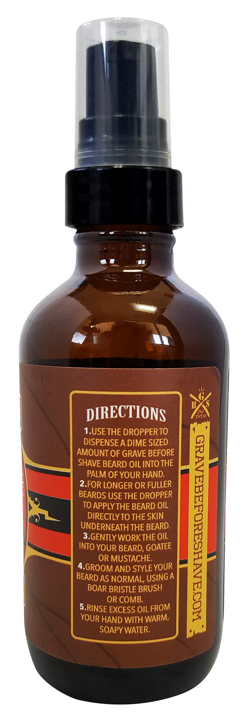 Grave Before Shave Beard Oil Cigar Blend being applied for shine and conditioning
