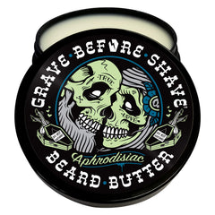 Grave Before Shave leather cedar scent swatch highlights premium grooming aroma.