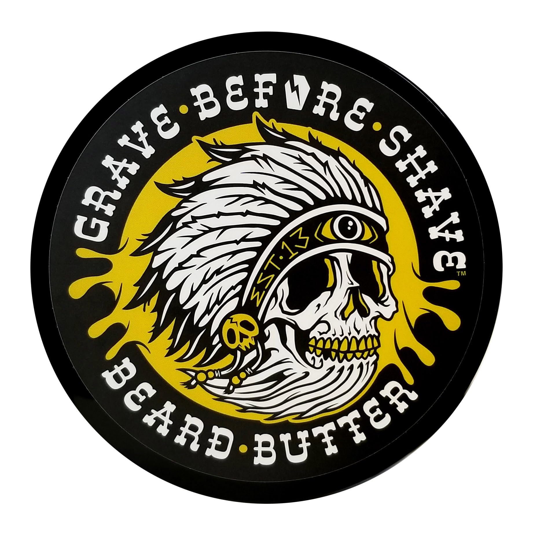 Closeup of Grave Before Shave Teakwood Beard Butter texture for smooth application